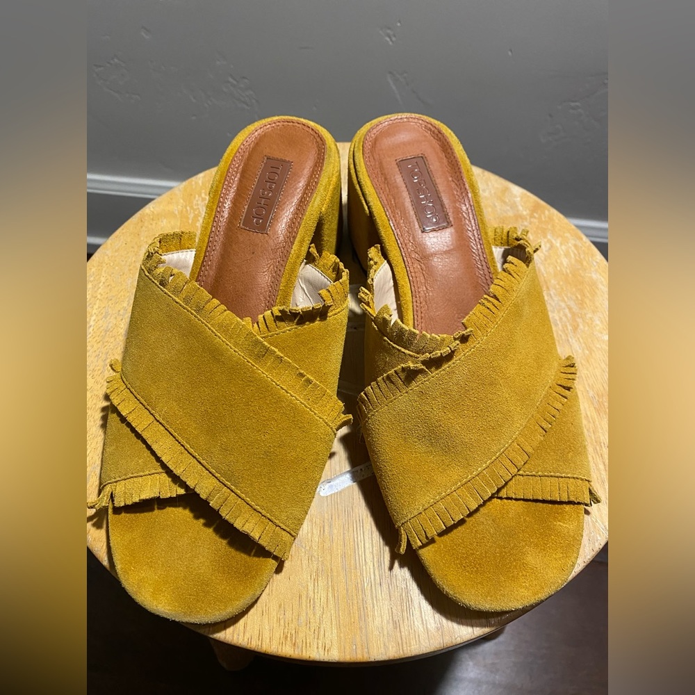 Topshop yellow heals